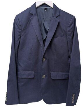 Crewcuts Ludlow Blazer Boys 14 Navy Italian Visconti Cotton School Suit Jacket